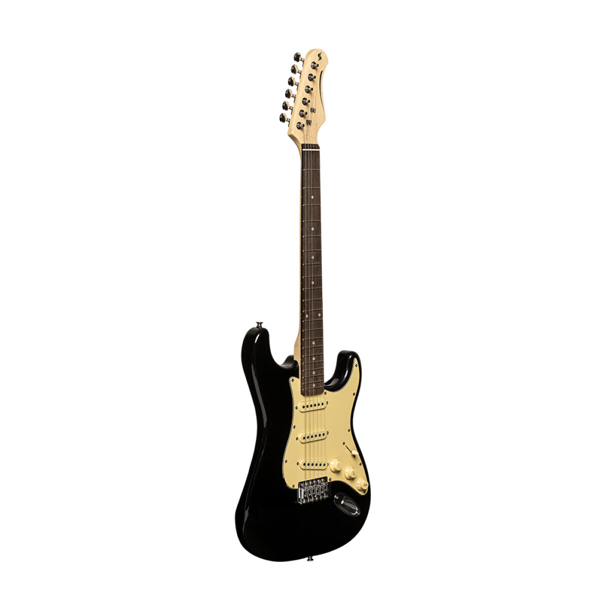 Stagg SES-30 BK S-style elektrische gitaar Brilliant Black