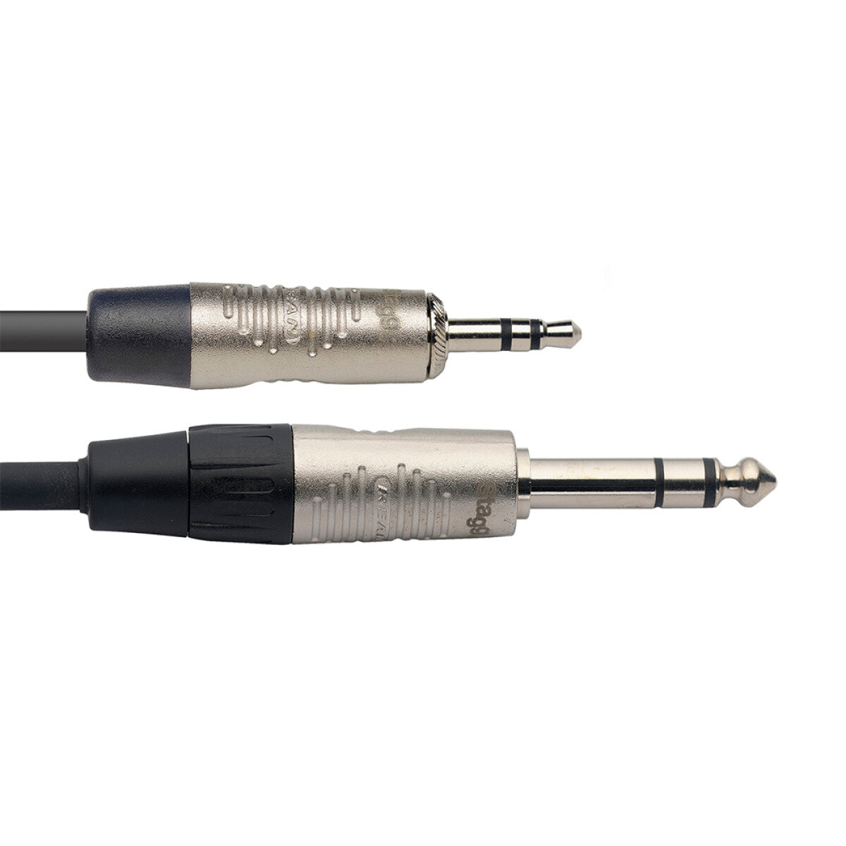 Stagg NAC2MPSPSR n-Serie audiokabel, mini-jack/jack (m/m), stereo, 2 m