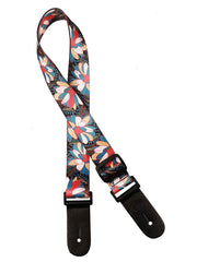Gaucho GSTU-80-MC Standard Series Ukeleleriem met meerkleurige bloemen