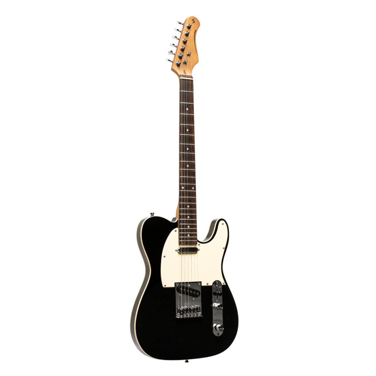 Stagg SET-STD BLK T-style elektrische gitaar Zwart