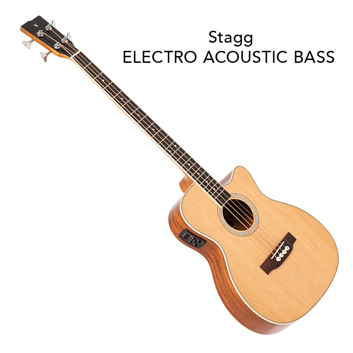 Stagg SA40BASS ACE-N westerngitaar Roos   finish: Hoogglans