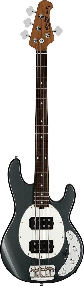 Sterling by Music Man StingRay RAY34HH Charcoal Frost – elektrische basgitaar