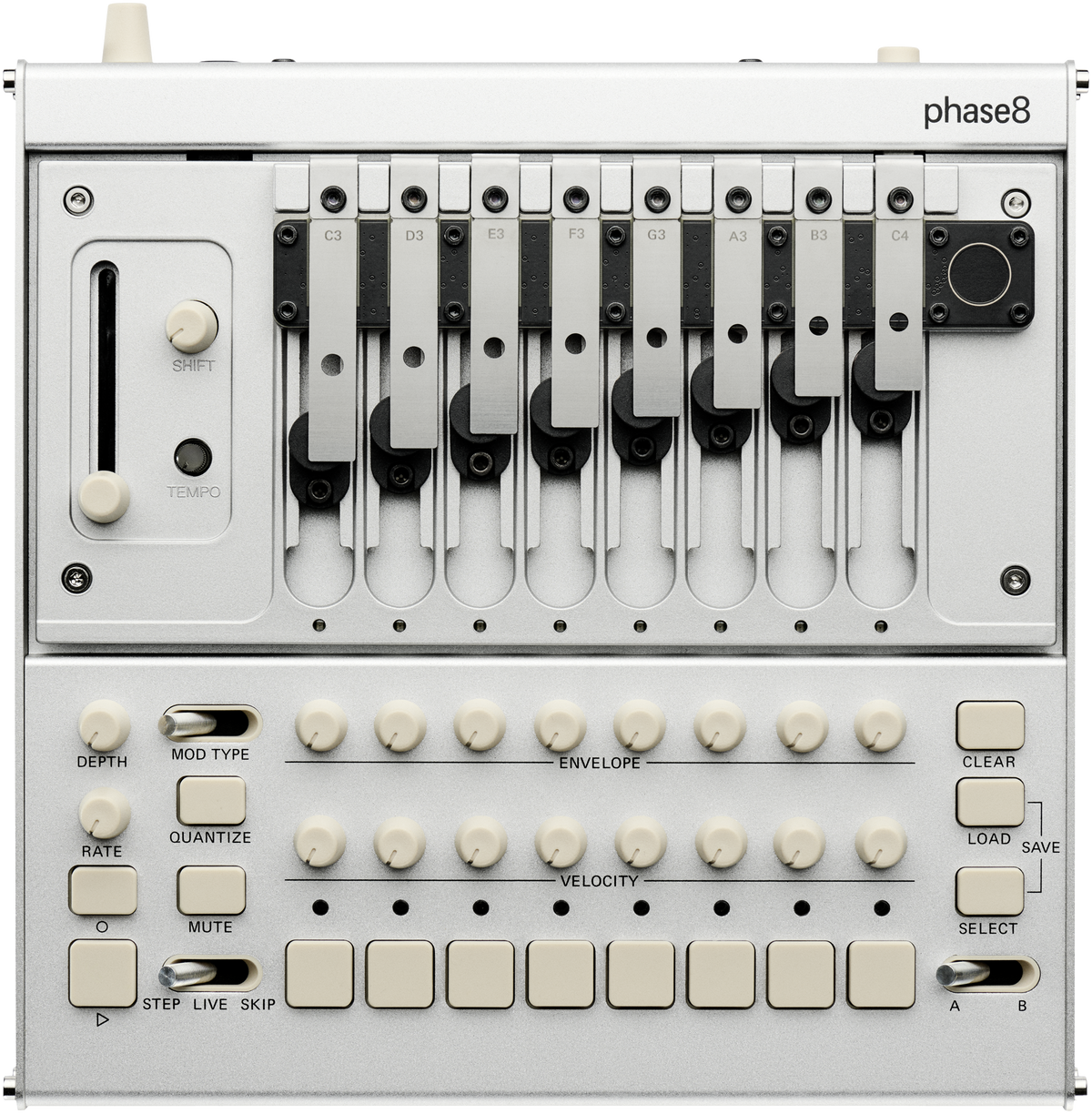 Korg synthesizer, elektro-akoestisch, phase8, 8 stemmen