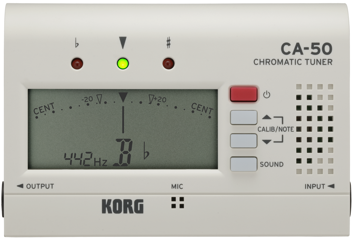 Korg Stemapparaat, chromatisch, CA-50, wit