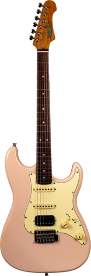 JET Guitars JS-400 PK R – elektrische gitaar – S-stijl HSS Schelp roze, palissander toets