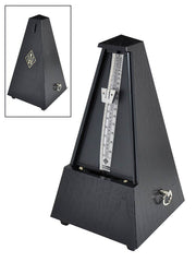Wittner 845161 metronome, piramidemodel, kunststof behuizing, zonder bel, matzwart