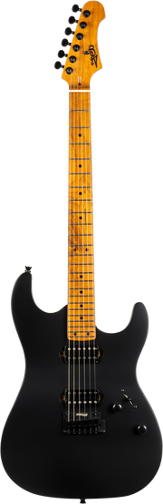 JET Guitars JS-500 MBK – elektrische gitaar – S-stijl HH mat Zwart