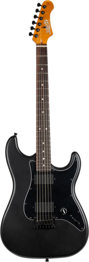 JET Guitars JS-400 MBK R – elektrische gitaar – S-stijl HH mat Zwart, palissander toets