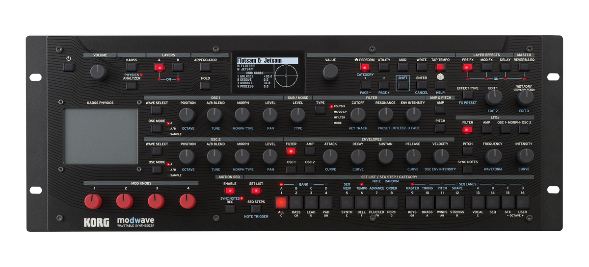 Korg Synthesizer, digitaal, modwave module, Wavetable, Desktop, Rack