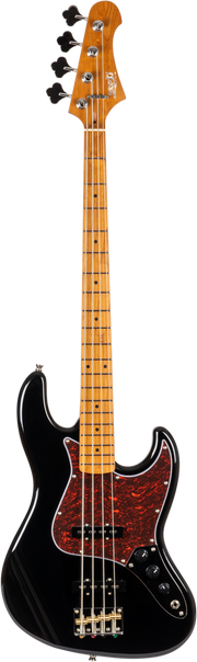 JET Guitars JJB-300 BK – elektrische basgitaar – JB-stijl Bas Zwart, palissander toets