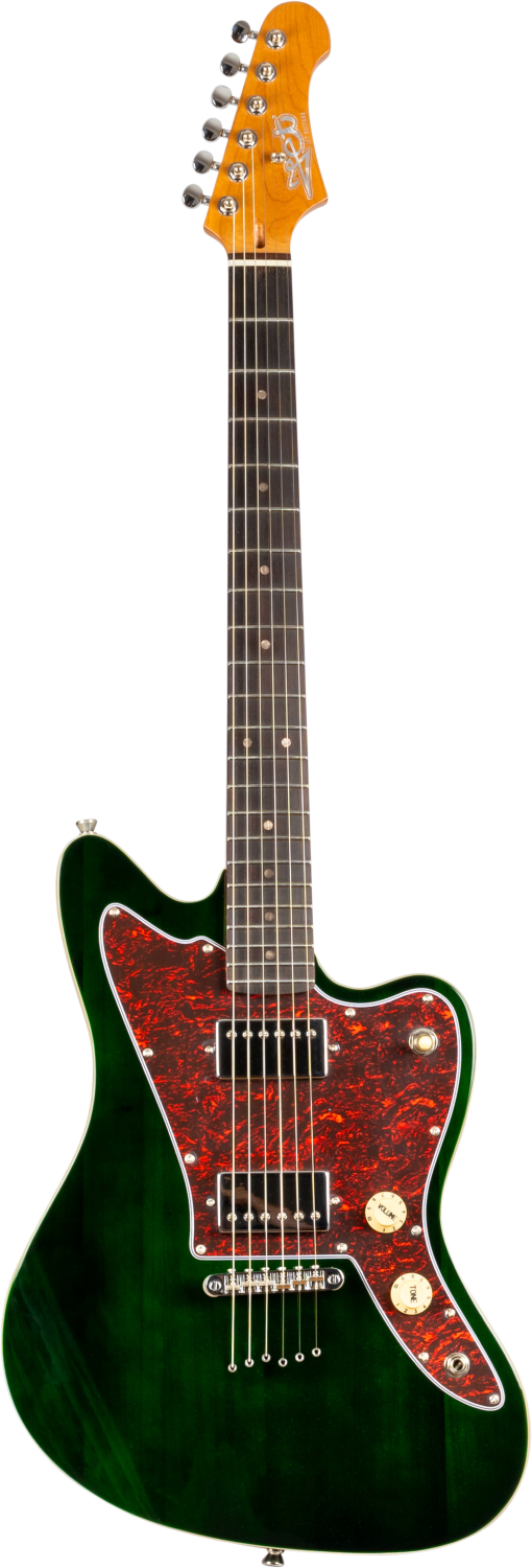 JET Guitars JJ-350 GR R – elektrische gitaar – J-stijl HH – groen