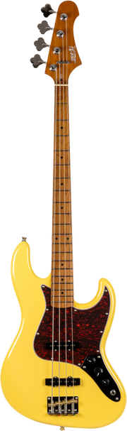 JET Guitars JJB-300 VYW – elektrische basgitaar – JB-stijl Bas Vintage Geel