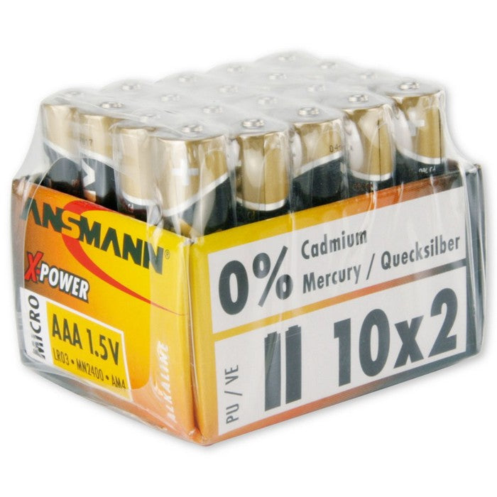 Ansmann Alkaline X-Power AAA 10 x 2-pcs in plastic – batterij