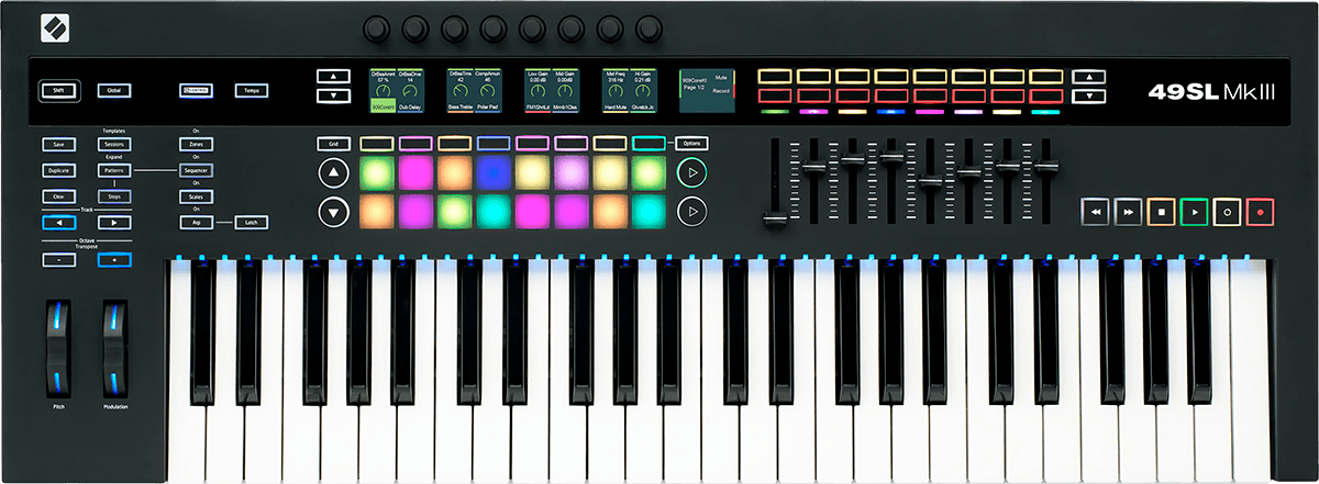 Novation 49SL MKIII – MIDI-keyboardcontroller met sequencer
