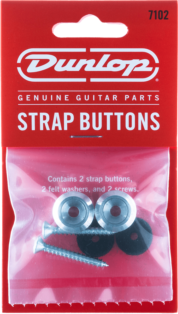 Dunlop 7102 Aluminium Strap Button Set