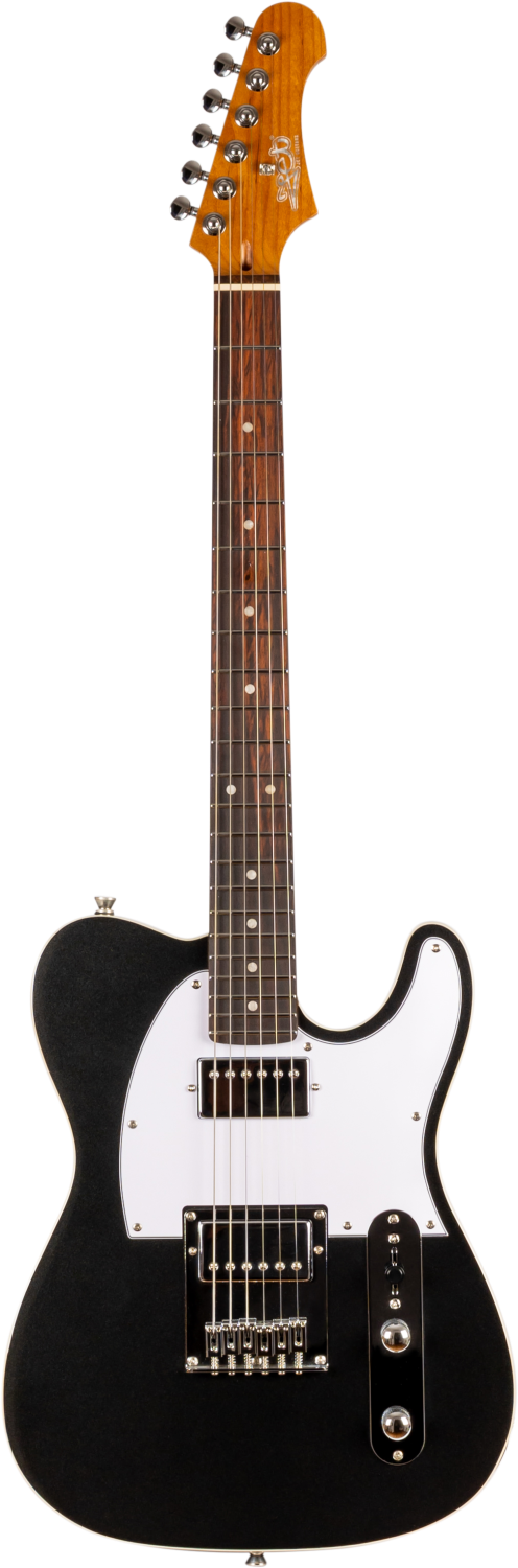 JET Guitars JT-350 BKM H – elektrische gitaar – T-stijl HH Zwart, palissander toets