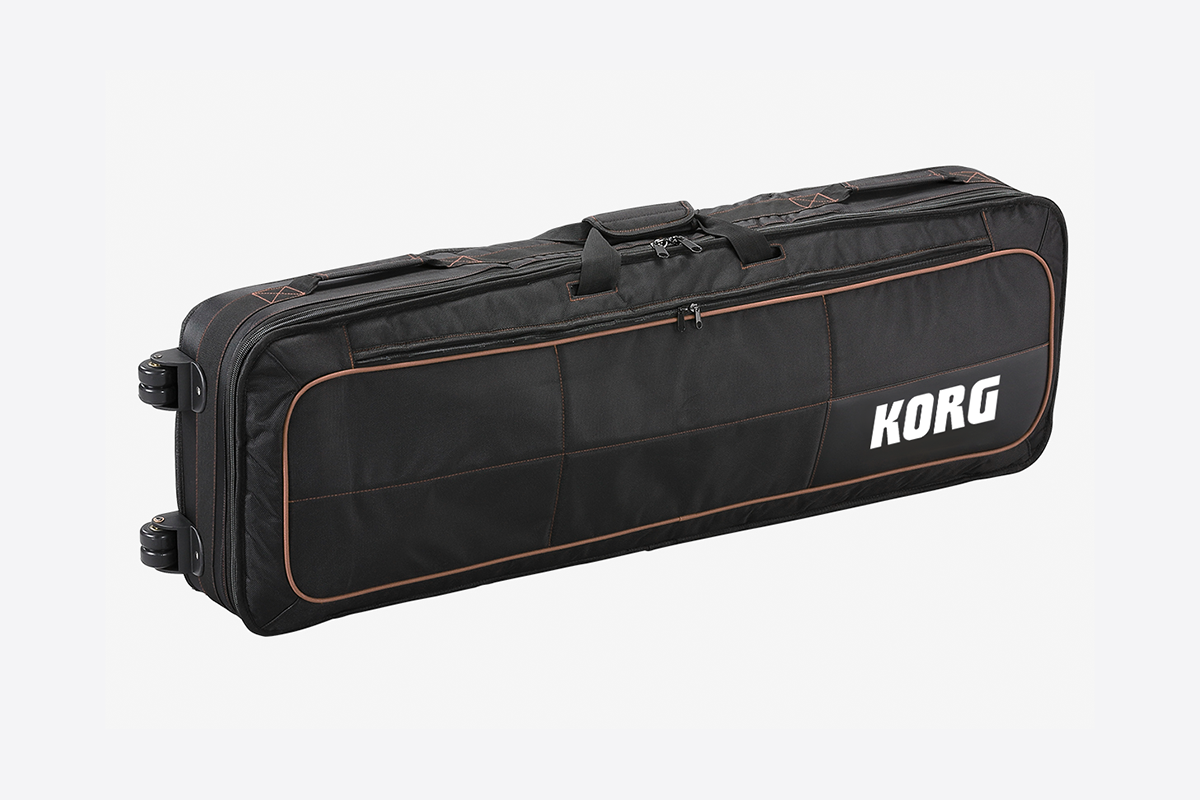 Korg tas, SV-1, SV-2, SV-2S (73 toetsen), wieltjes, KORG logo zwart/bruin