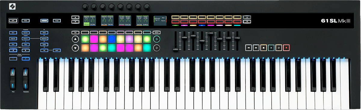 Novation 61SL MKIII – MIDI-keyboardcontroller met sequencer