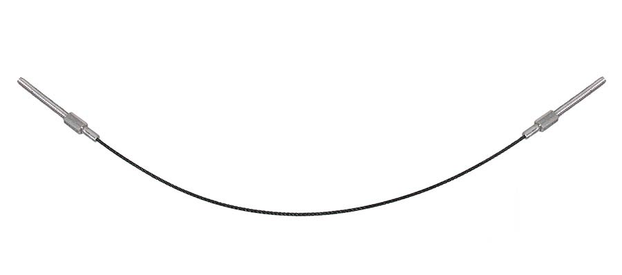 Wittner 265916 aanhangsnaar voor contrabas tailpiece, roestvrij staal, 432 mm