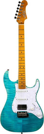 JET Guitars JS-450 OBL – elektrische gitaar – S-stijl HSS Oceaanblauw