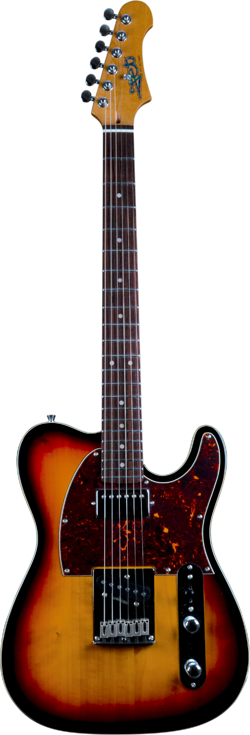 JET Guitars JT-350 SB R – elektrische gitaar – T-stijl SH Sunburst, palissander toets