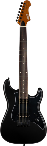 JET Guitars JS-407 MBK R – elektrische gitaar – S-stijl 7-snarige HH mat Zwart, palissander toets