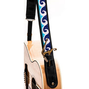 Kyser GUITAR STRAP - ocean wave black – gitaarband