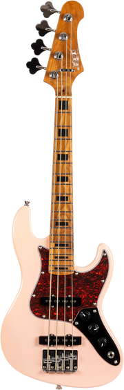 JET Guitars JB-300 PK – elektrische basgitaar – Reisbas, Shell Pink