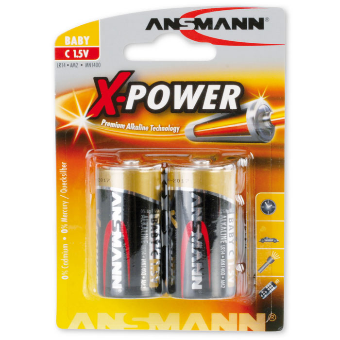 Ansmann Alkaline X-Power C 2-pcs blister – batterij