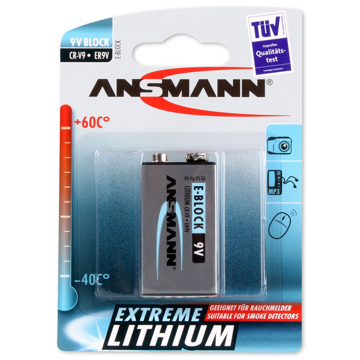 Ansmann Lithium 9V-Block 1-pcs blister – batterij