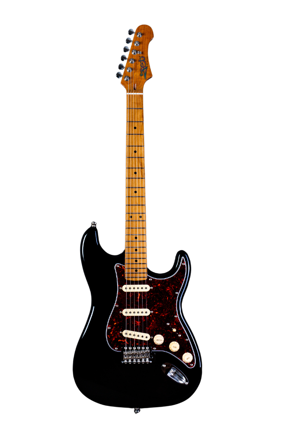 JET Guitars JS 300 BK – elektrische gitaar – S-stijl SSS Zwart