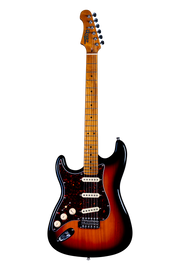 JET Guitars JS-300 SB LH – elektrische gitaar – S-stijl SSS Linkshandig Sunburst
