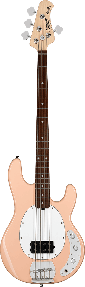 Sterling by Music Man SUB StingRay RAY4 Pueblo Pink Satin – elektrische basgitaar