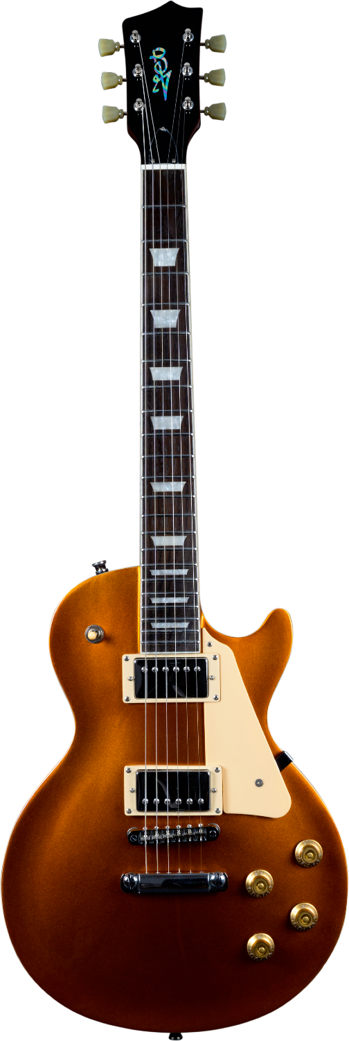 JET Guitars JL-500 GD – elektrische gitaar – L-stijl HH Goldtop palissander toets