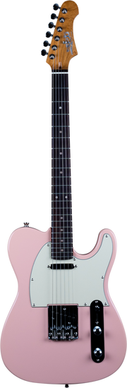 JET Guitars JT-300 PK R – elektrische gitaar – T-stijl Schelp Roze, palissander toets