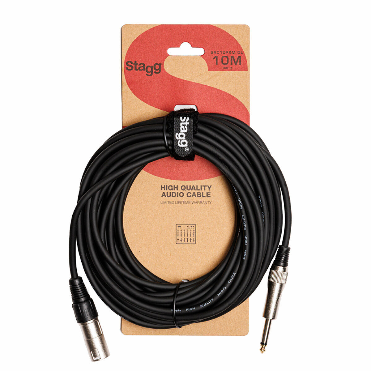 Stagg SAC10PXM DL audiokabel XLR/jack (m/m), 10 m