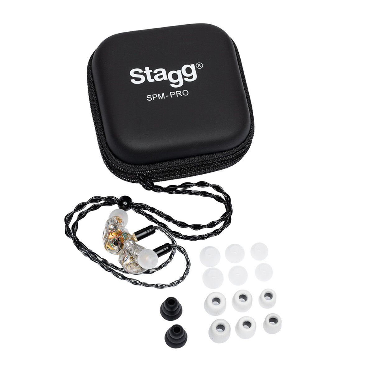 Stagg SPM-PRO TR 3-driver in-ear monitors transparant
