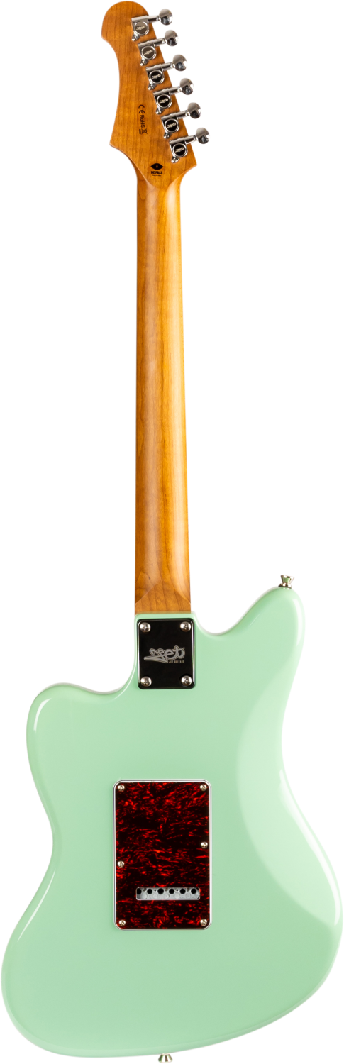 JET Guitars JJ-300 P90 SFG – elektrische gitaar – J-stijl P90 Elektrische Zeegroene Schuim
