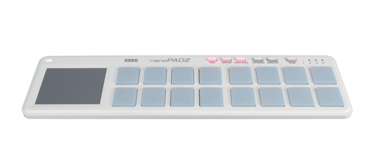 Korg USB-Controller, nanoPAD2, 16 Pads, wit