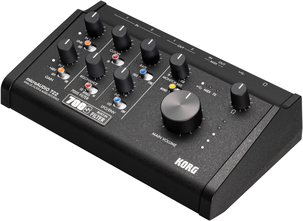 Korg Audio Interface, microAUDIO722, 2 In / 2 Out, 24-bit/192 kHz, USB-C, Filter