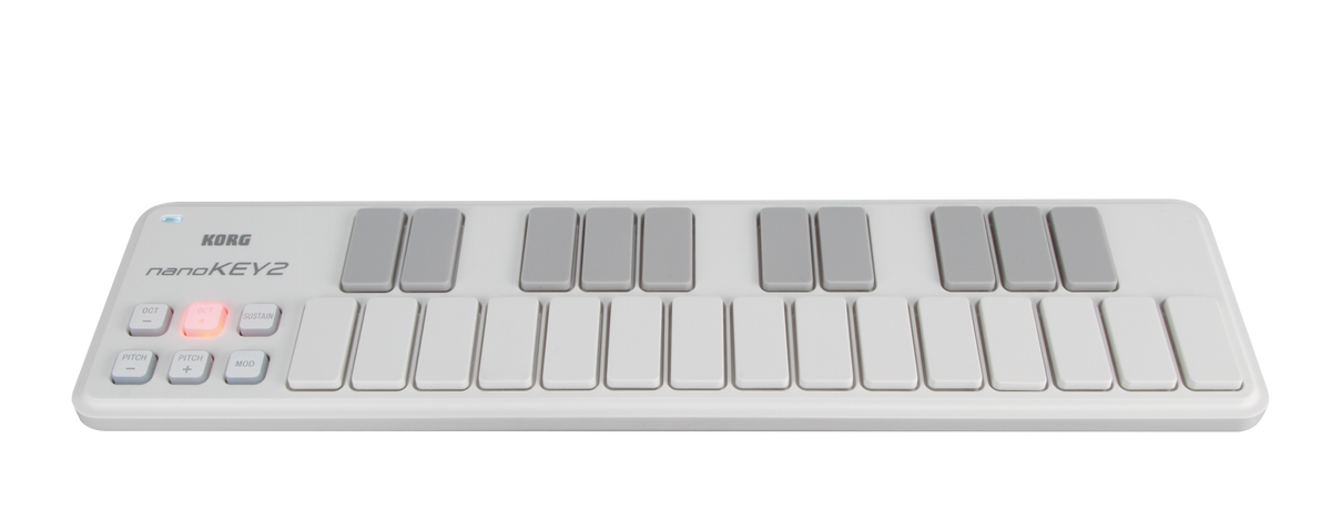 Korg USB-Controller, nanoKEY2, 25 toetsen, wit