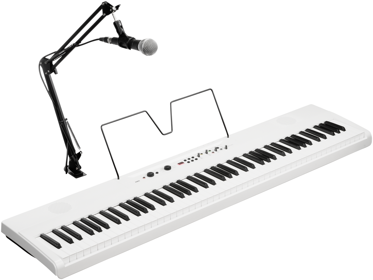 Korg Digitale Piano, Liano LIVE!, USB-C, Microfoon, Blender, 10 Ritmes, wit
