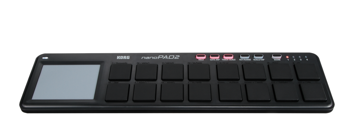 Korg USB-Controller, nanoPAD2, 16 Pads, zwart