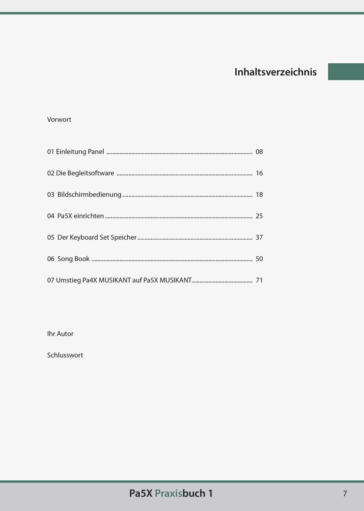 Korg Boek, voor Pa5X / MUSIKANT, Deel 1