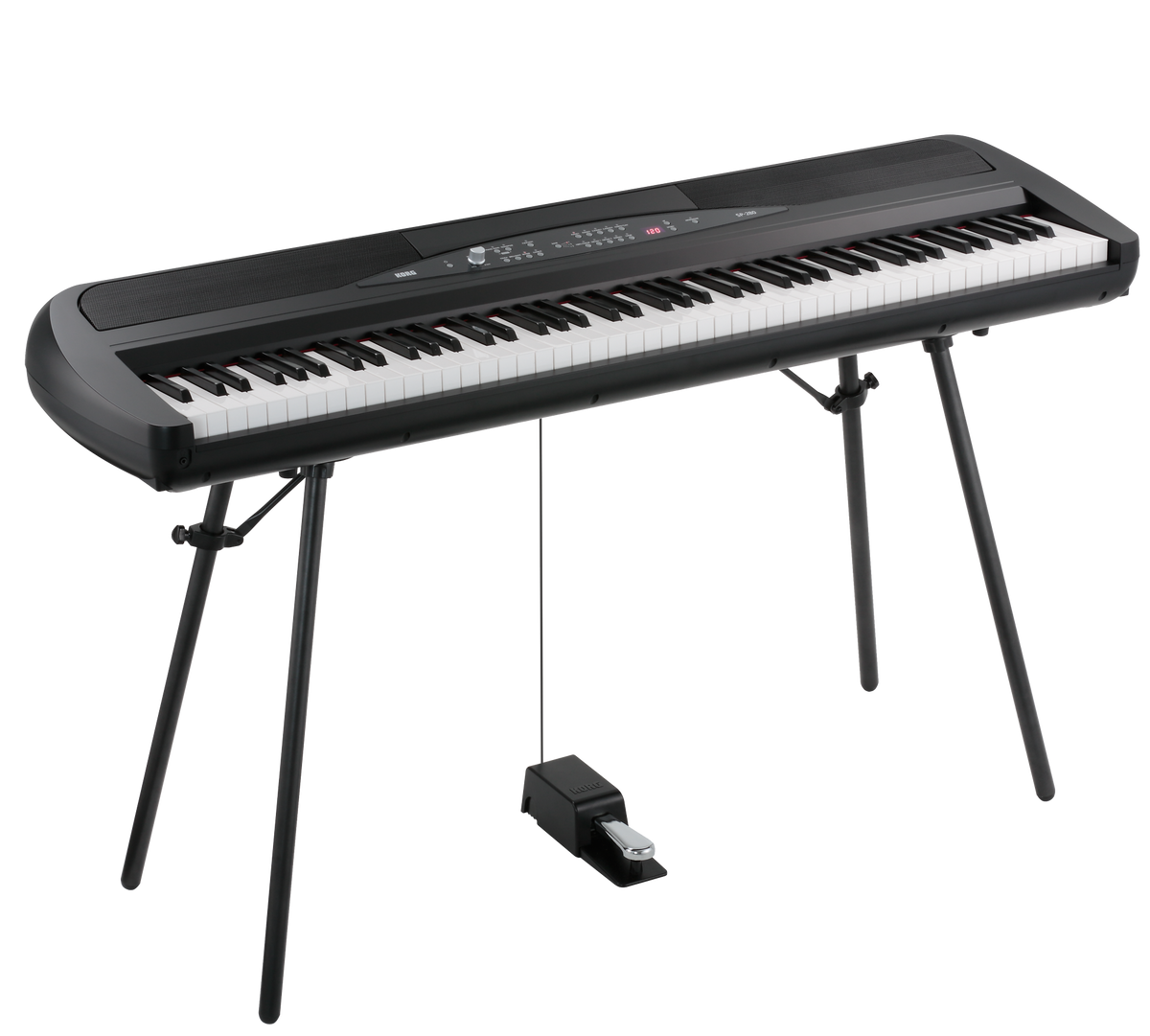 Korg Digitale Piano, SP280, 2x22 W, Statief, zwart