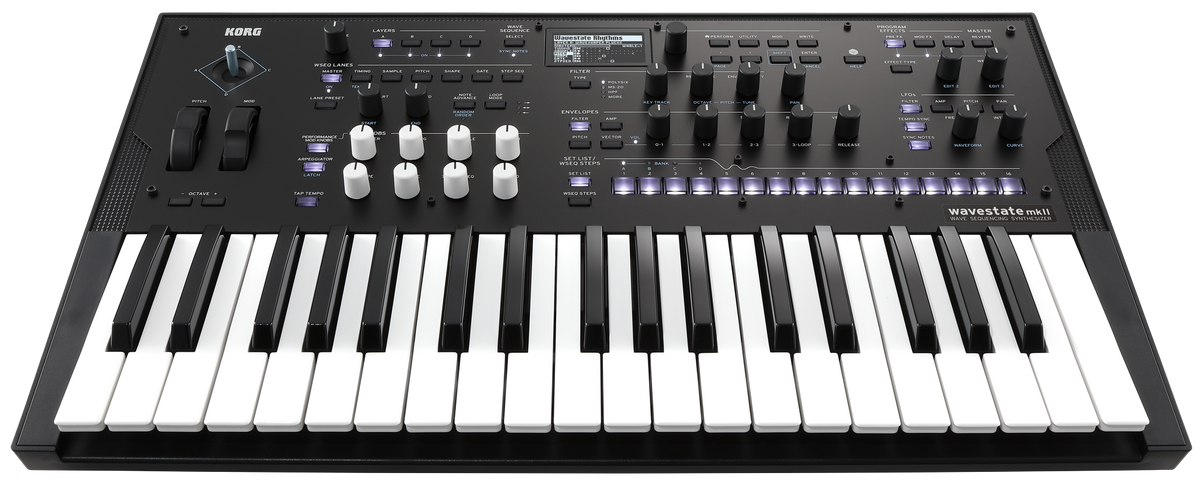 Korg Synthesizer, digitaal, wavestate Mk2, Wave-Sequencing 2.0, 37 toetsen