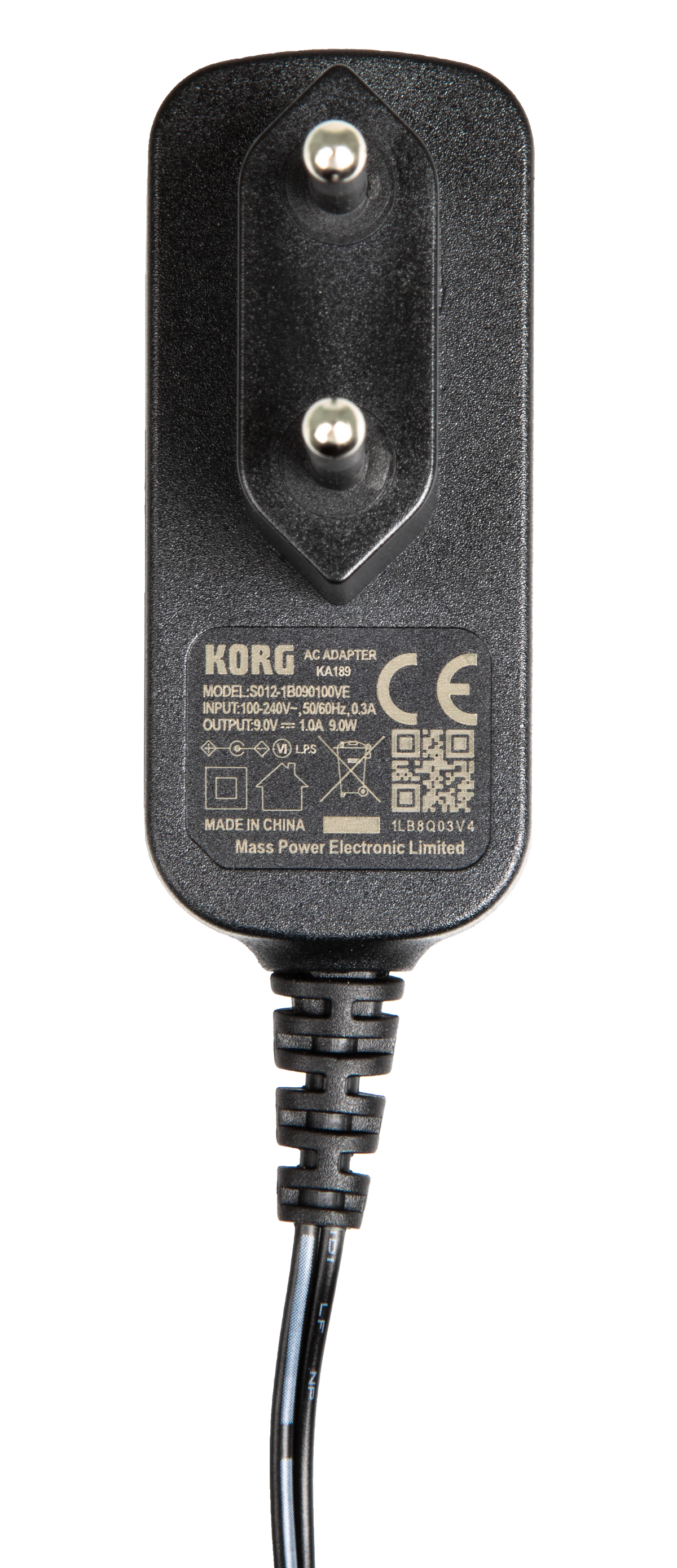 Korg AC Adapter, 9V/600mA, voor Stemapparaate, Electribe- A,R,S
