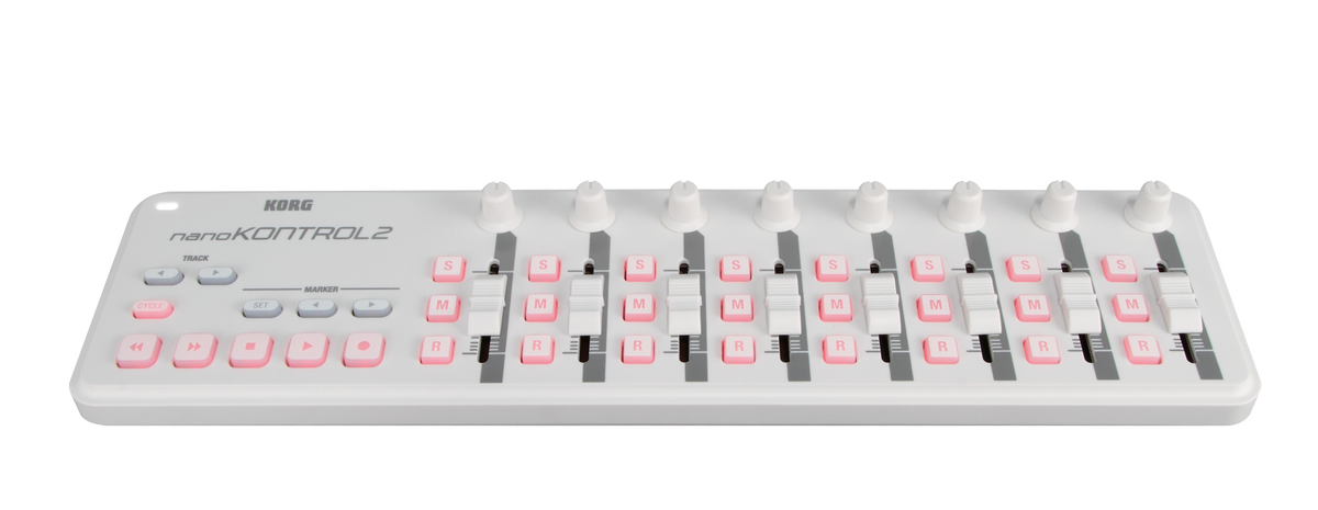Korg USB-Controller, nanoKONTROL2, 8 faders, wit