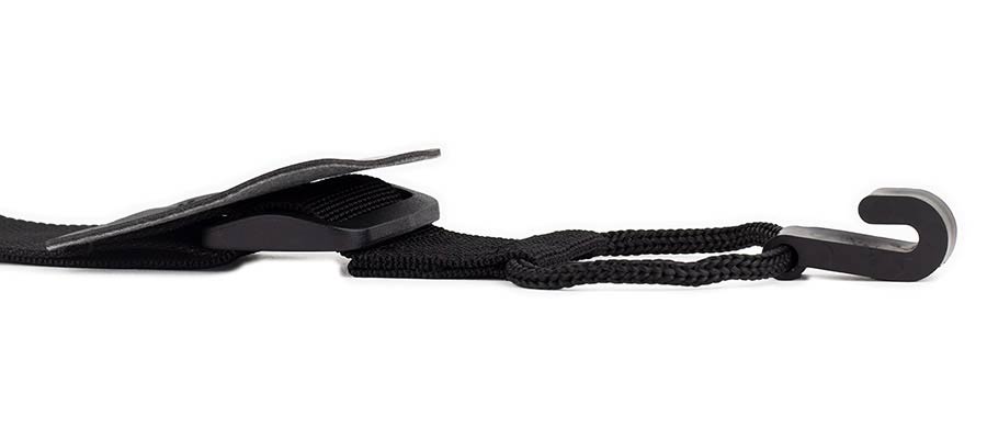 Gaucho GST-30-BK Klassieke Gitaarband met klankgathaak, zwart nylon, 30 mm breed
