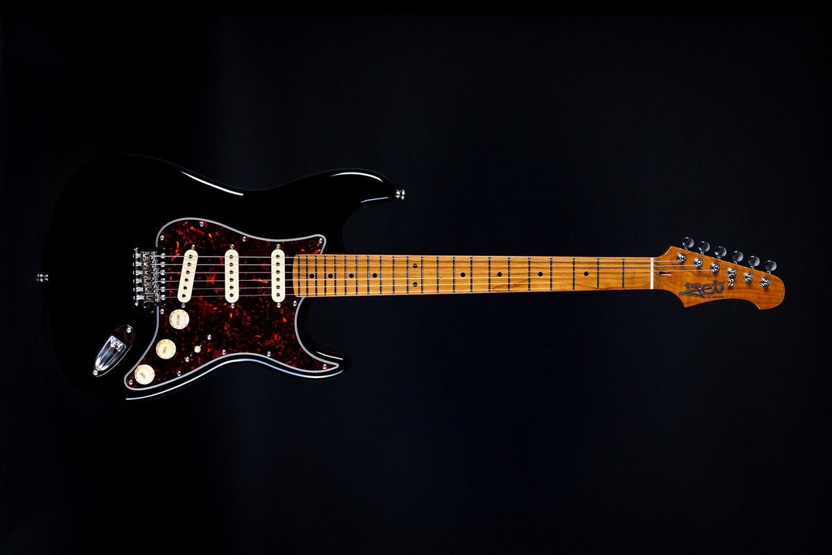 JET Guitars JS 300 BK – elektrische gitaar – S-stijl SSS Zwart